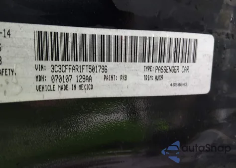 2015 Fiat 500 Pop z USA, uszkodzony, nr VIN 3C3CFFAR1FT501796